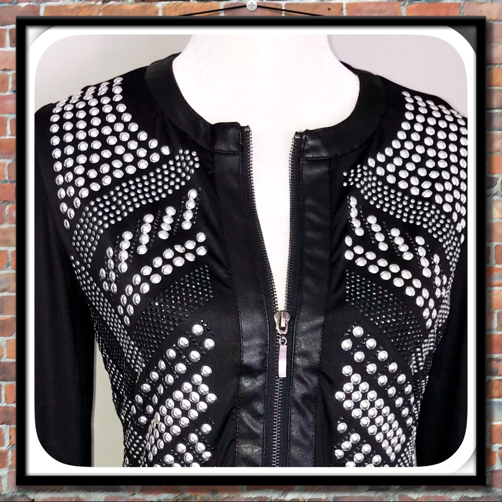 Carmin Studded Knit Jacket or Top - Picture 5 of 7